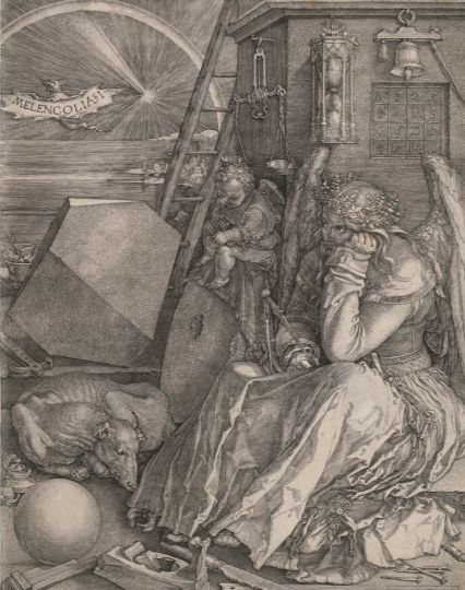 丢勒作品《忧郁》（1514），以幻方营造神秘气氛